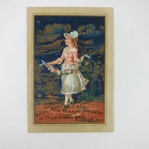 Victorian Trade Card Fleming Bros Mikado Ivory 1888 JJ Brown Springfield Ohio